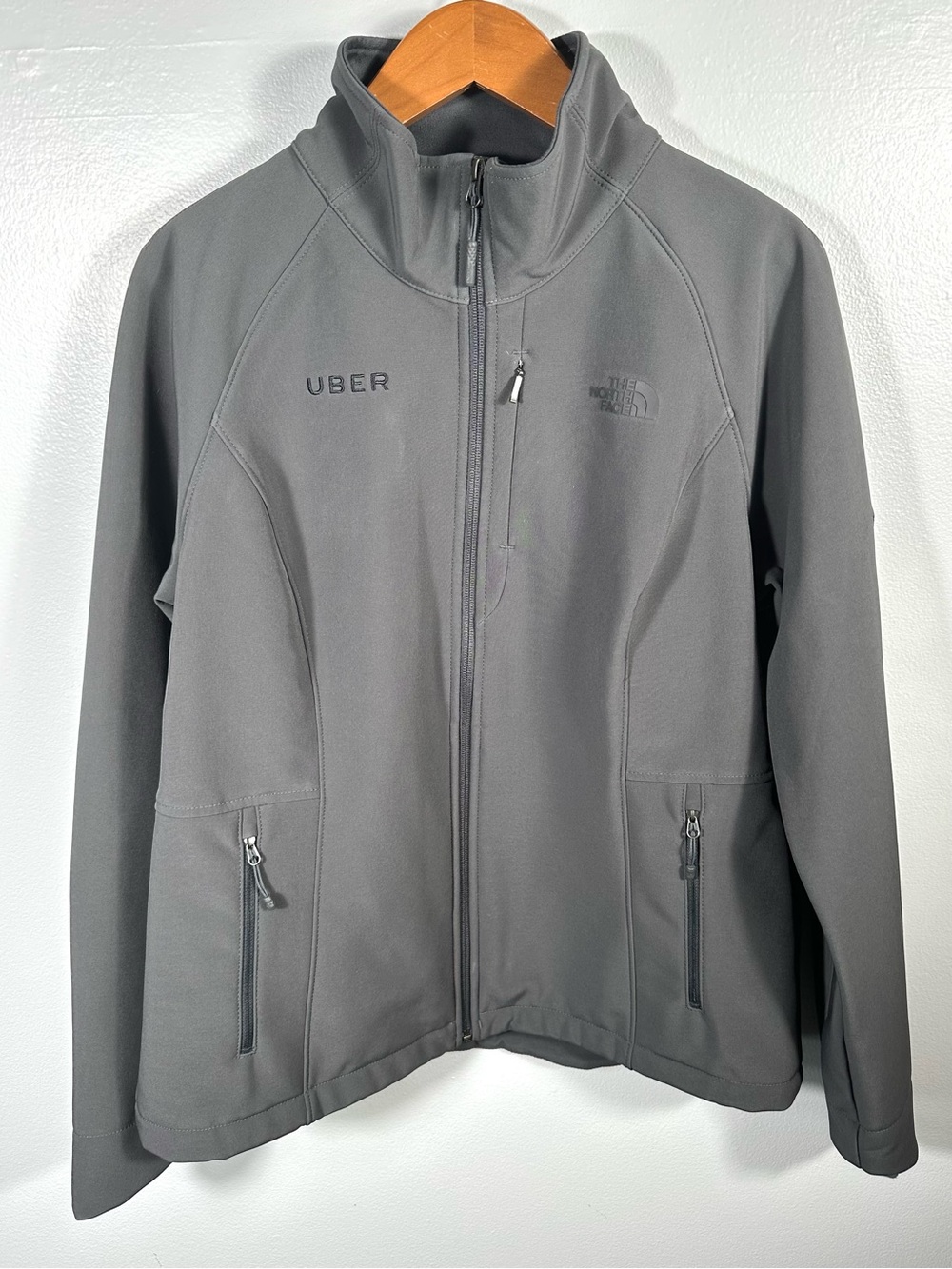 The North Face x UBER Women's Grey Jacket Size Medium Outdoor Activewear Casual